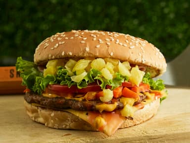 Hamburguesa Hawaiana