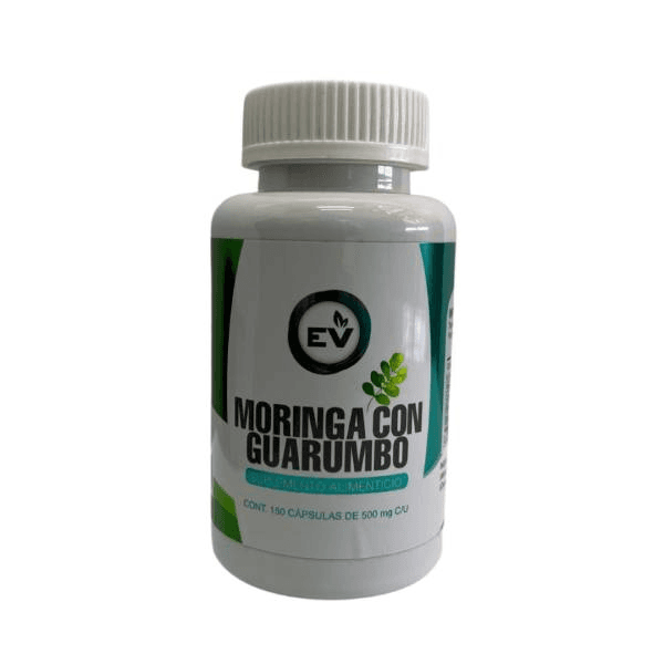Moringa y Guarumbo de 50 mg 150 capsulas