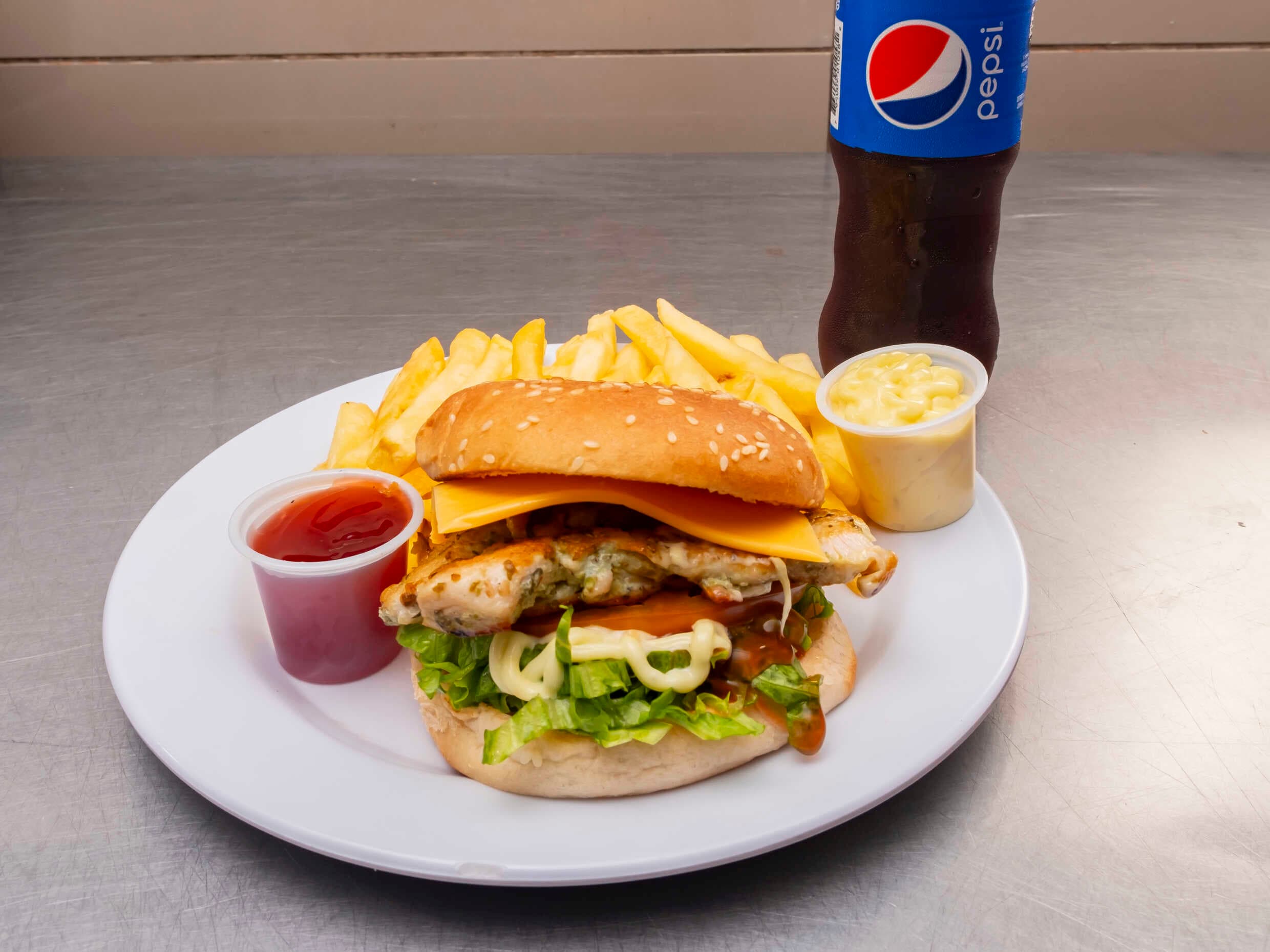 Combo Hamburguesa Pollo