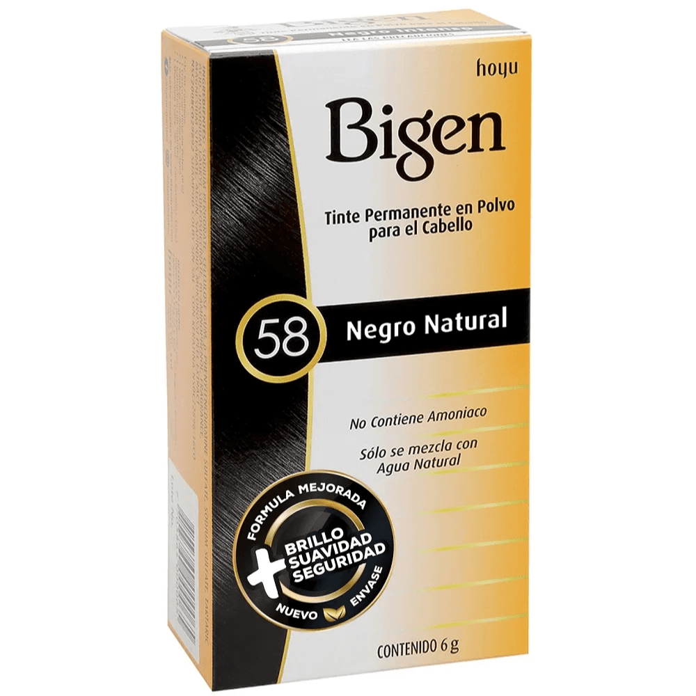 Tinte Bigen tono 58 negro natural x6gr