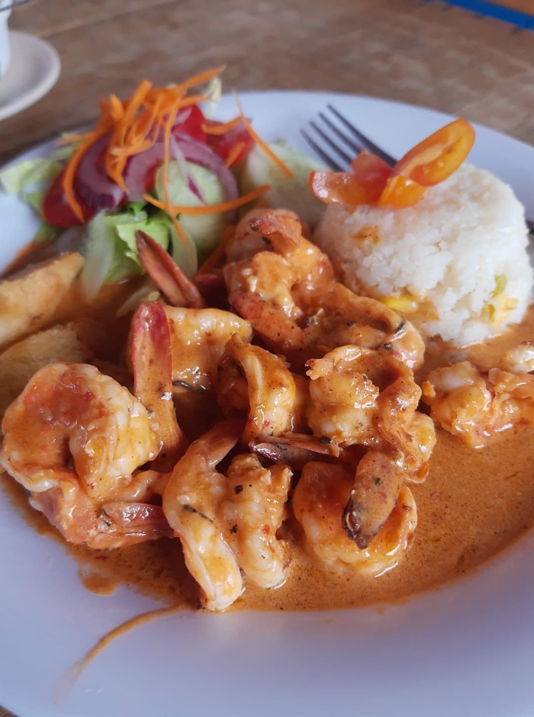 Camarones Crema de Chipotle