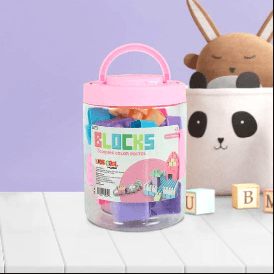 Kids Cool Set de Construcción Bloques Pastel