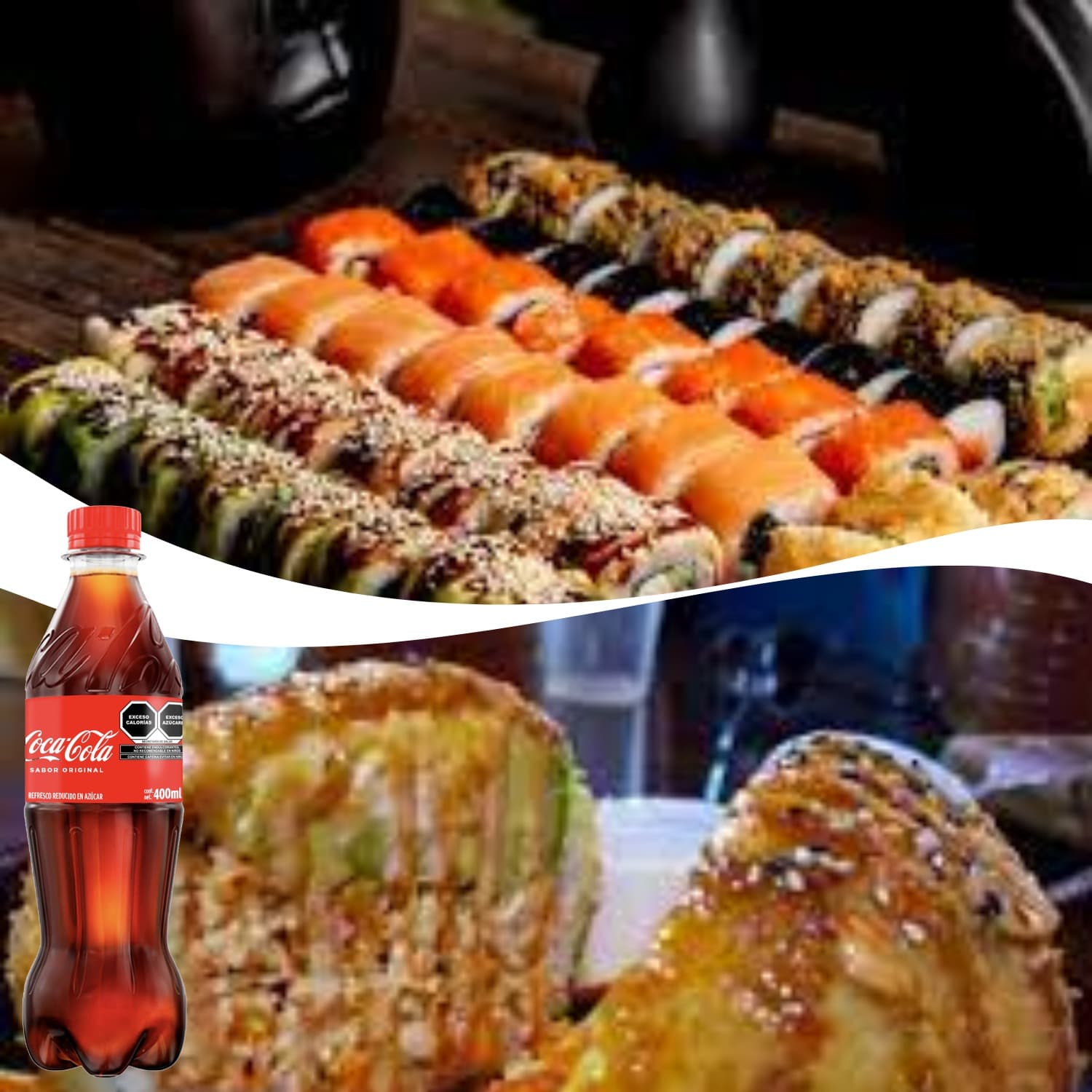Combo COCA-COLA Sushi Roll+1 COCA-COLA 400 Ml