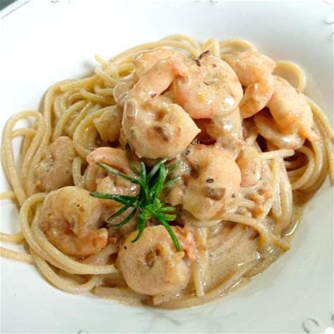 Combo Pasta con camarones (2)