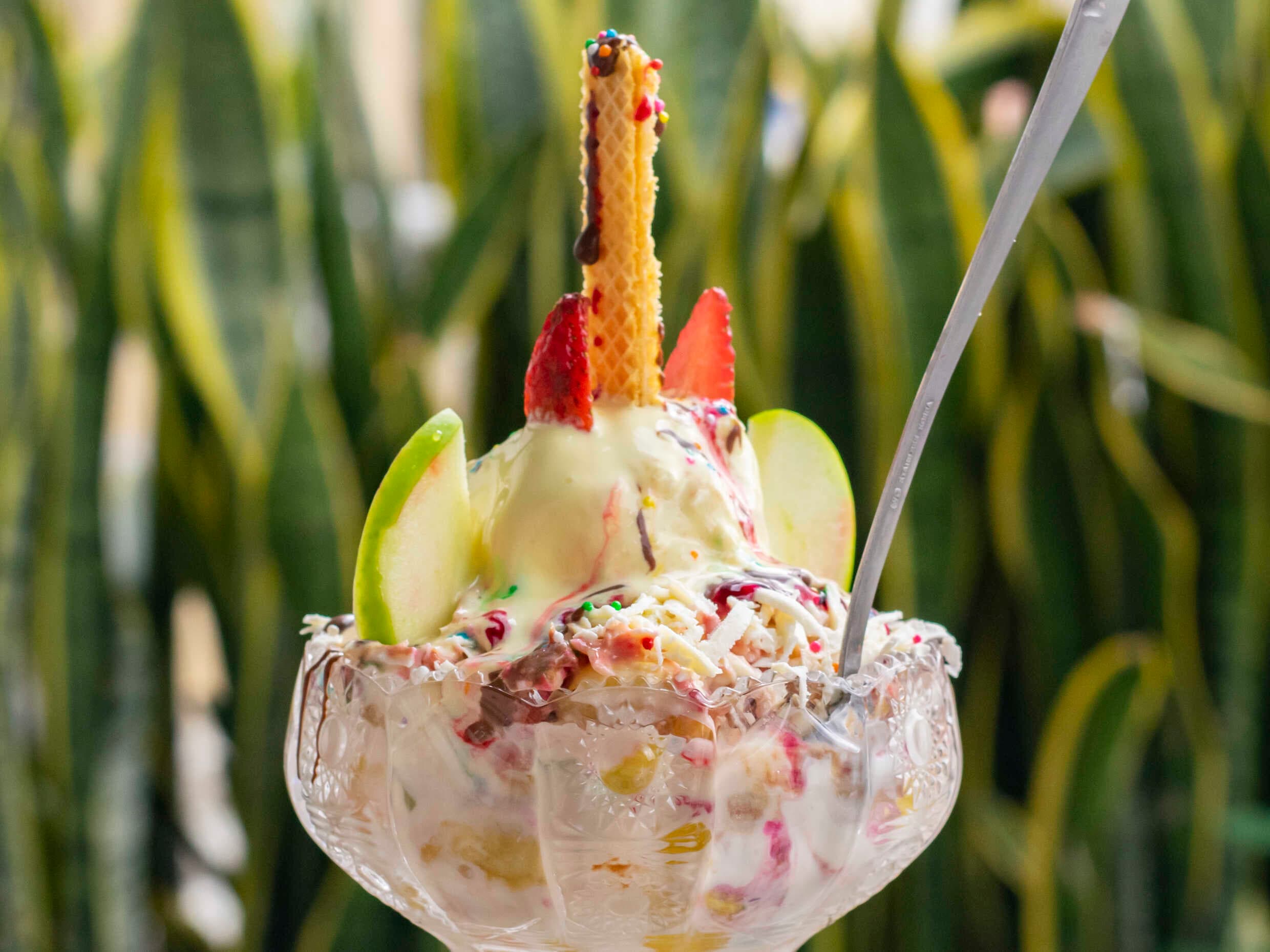 Combo 2 Ensalada de Frutas Grande con Helado