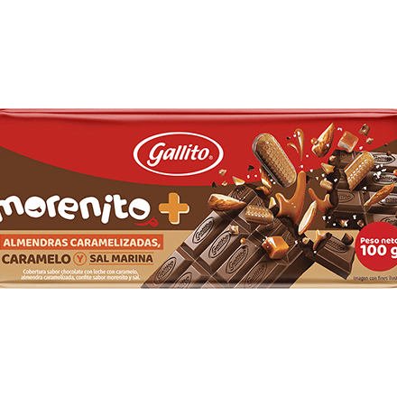 Chocolate Gallito Tableta Morenito Paquete 100 g