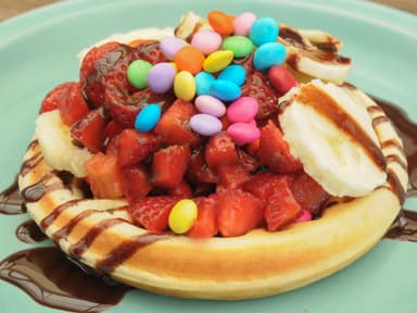 Mini Waffle con Fruta