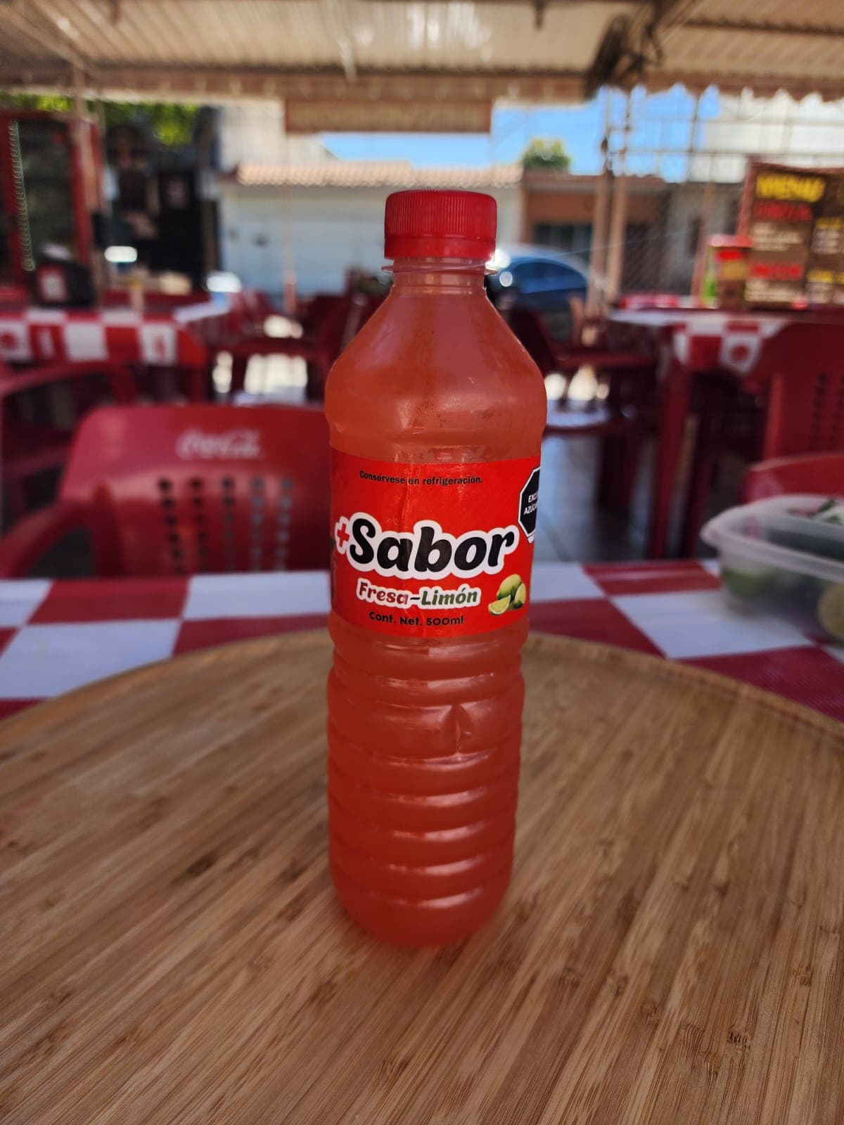 Agua de Fresa y Limón 500 ml