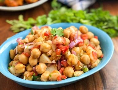 Ensalada Fria Papas Garbanzo Chaat