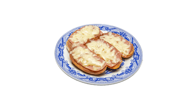 Molletes de Jamón (4 pzas)