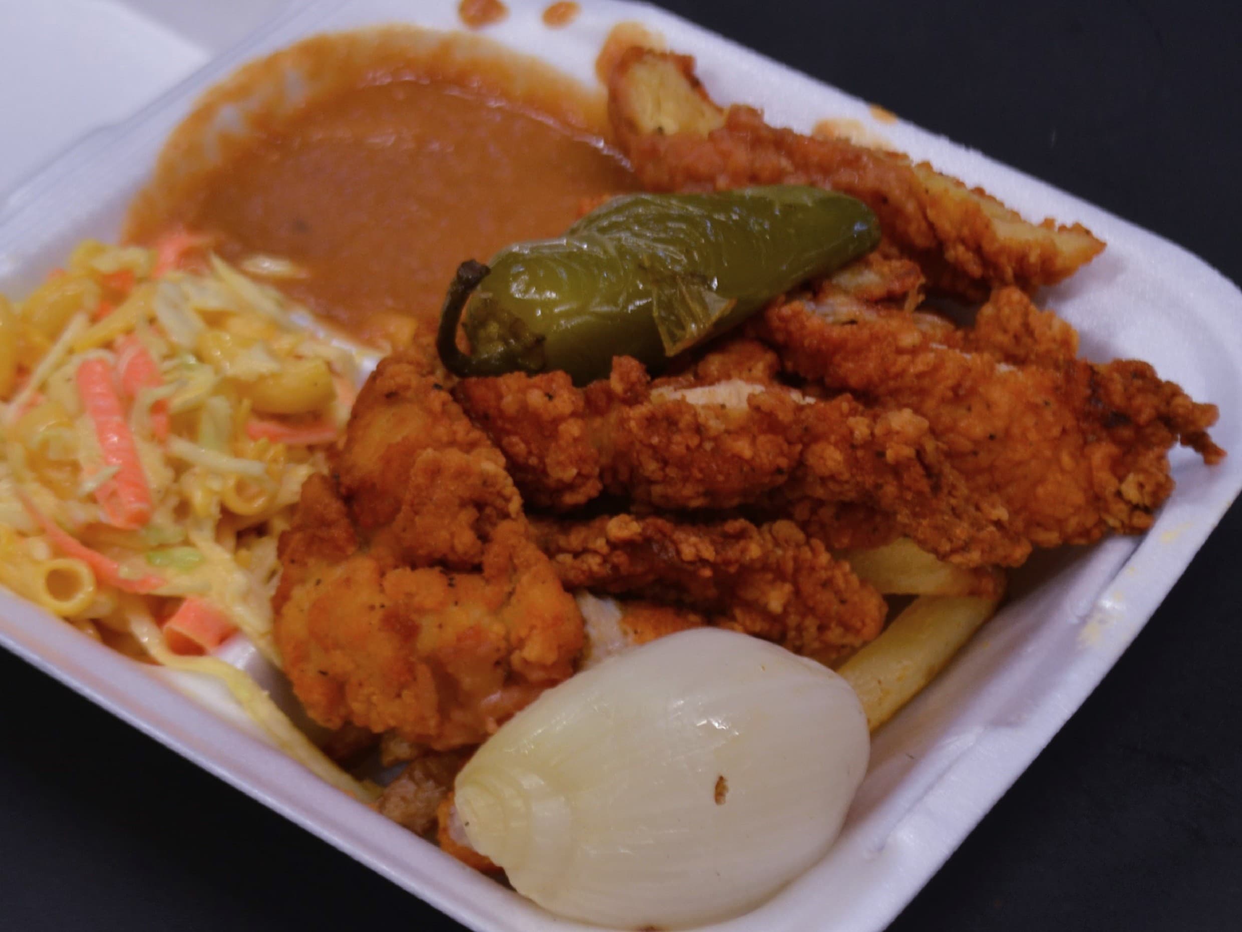 Platillo de Tiritas de Pollo