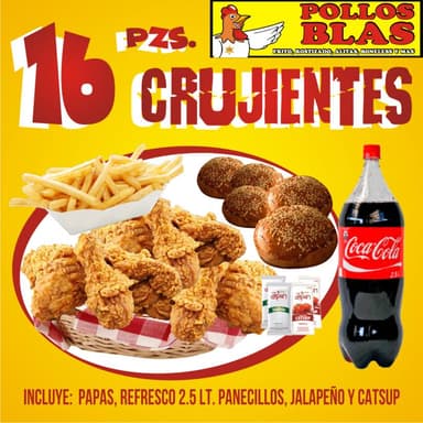 16 Piezas Crujientes