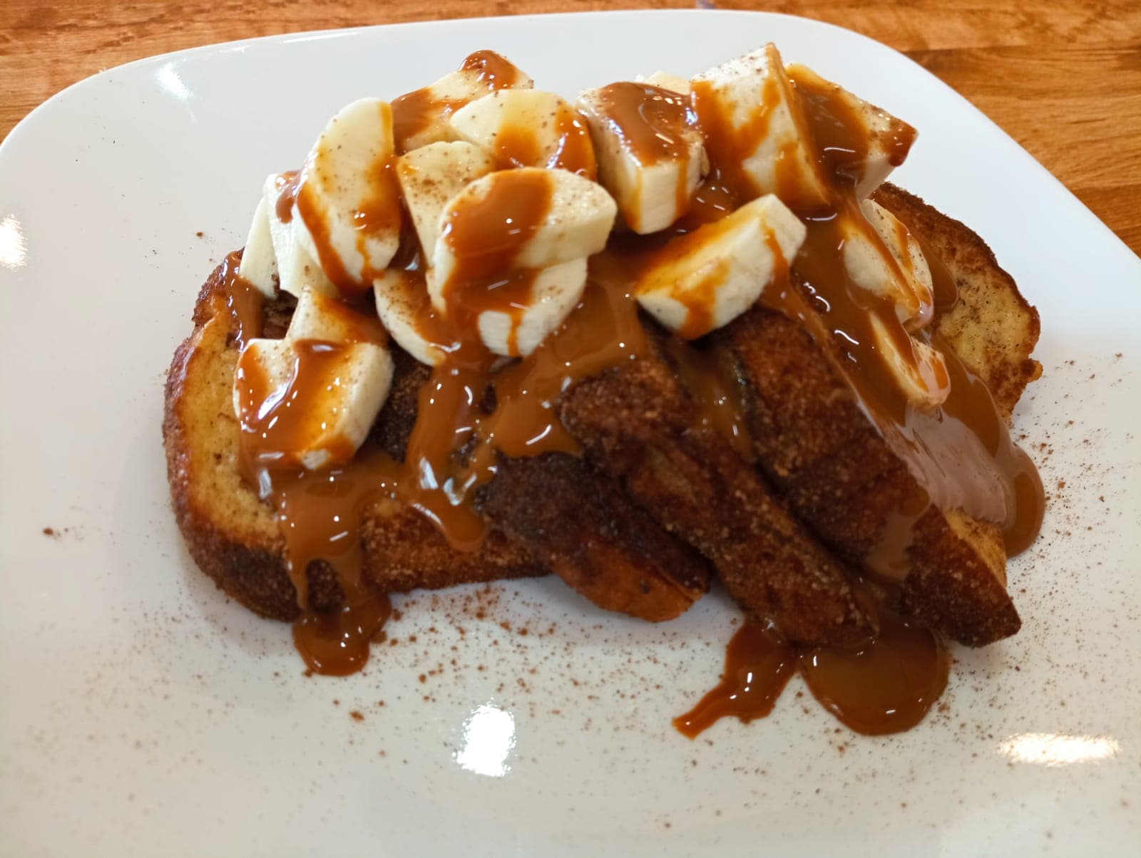 Pan francés platano cajeta