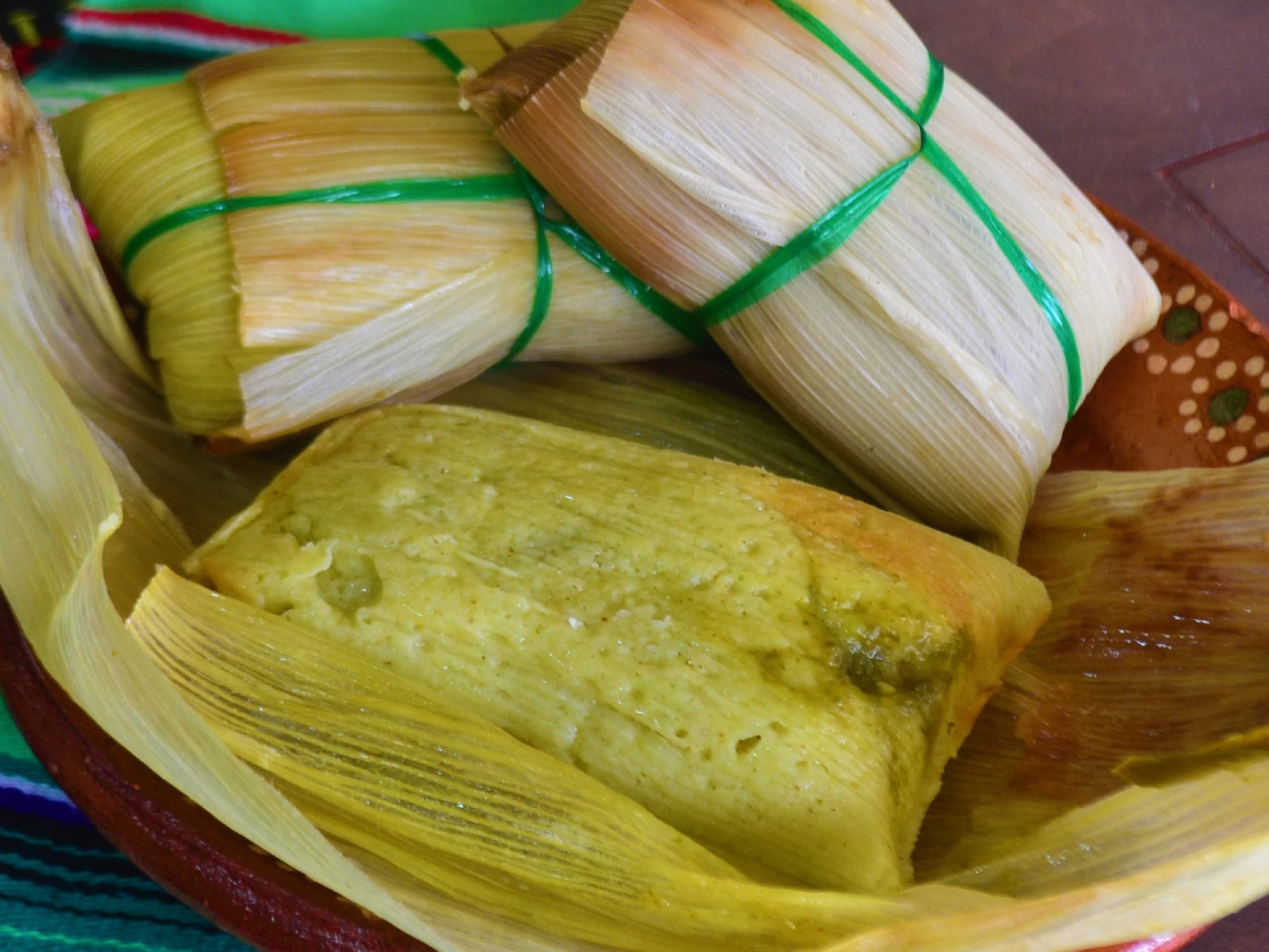 Tamal de Rajas con Queso