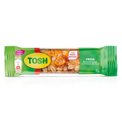 Barra Cereal Fresa Tosh 23 g