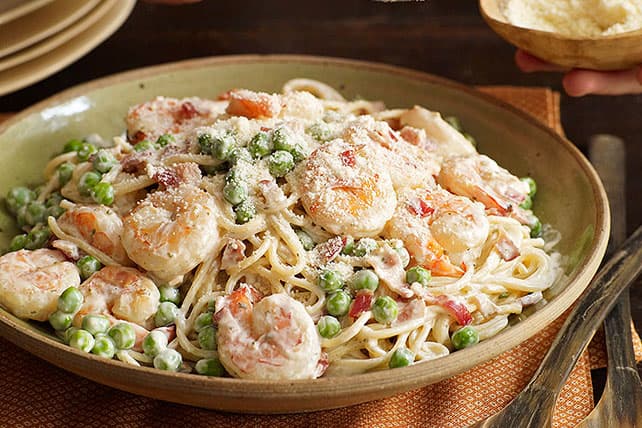 Camarones Carbonara