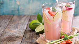 Agua de Fresa Limón