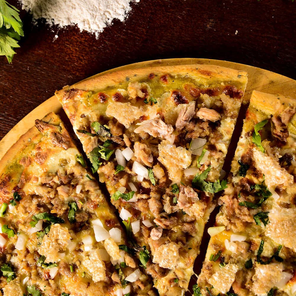 Pizza En Cueros Mediana