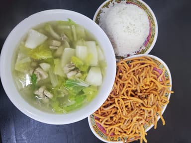 Caldo Abulon con Hongo