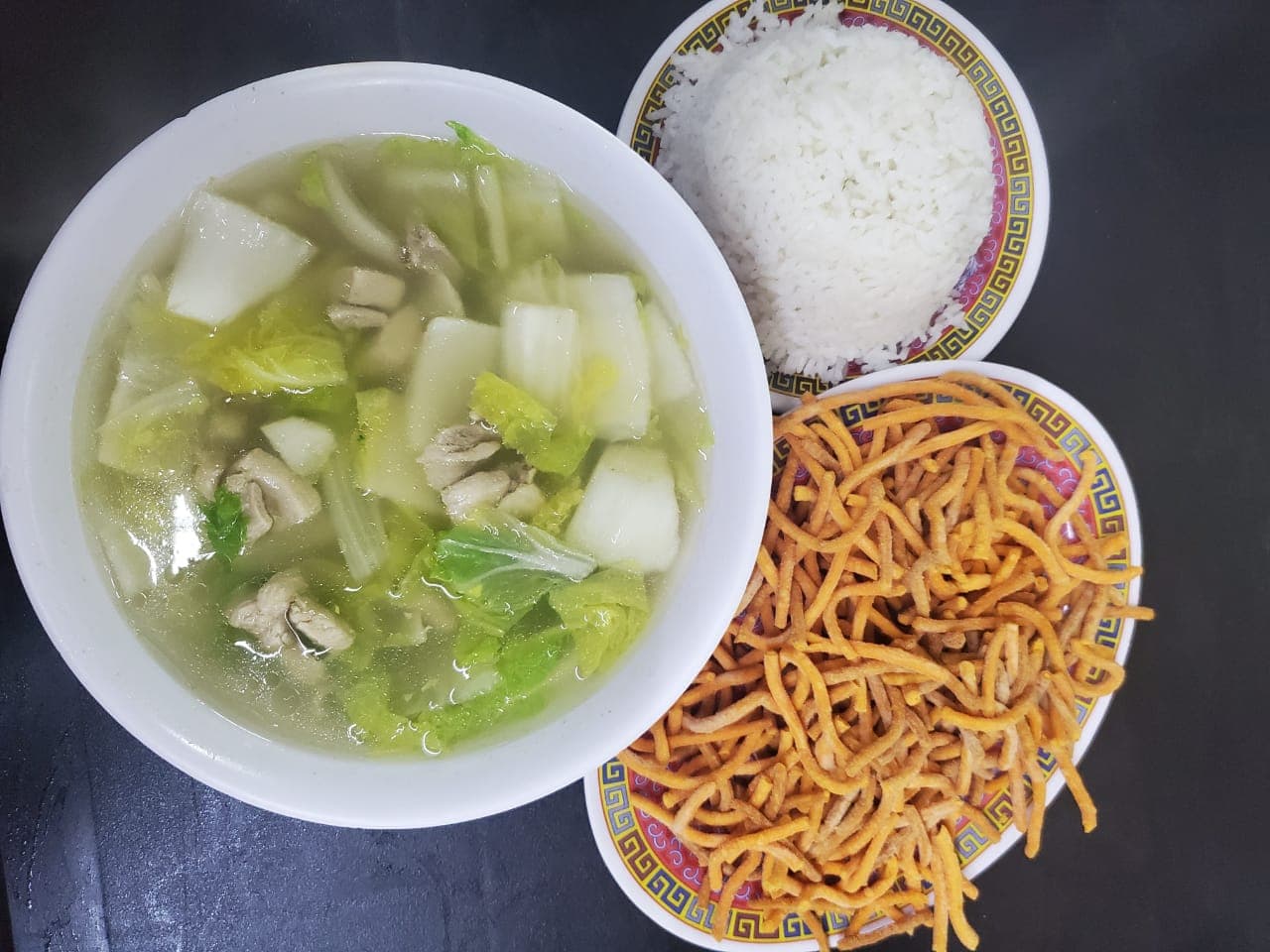 Caldo Abulon con Hongo