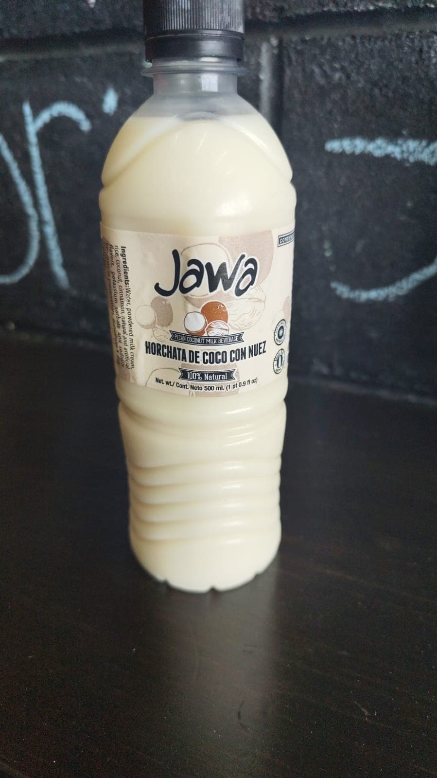 Agua Fresca de Horchata de Coco con Nuez (500 ML)