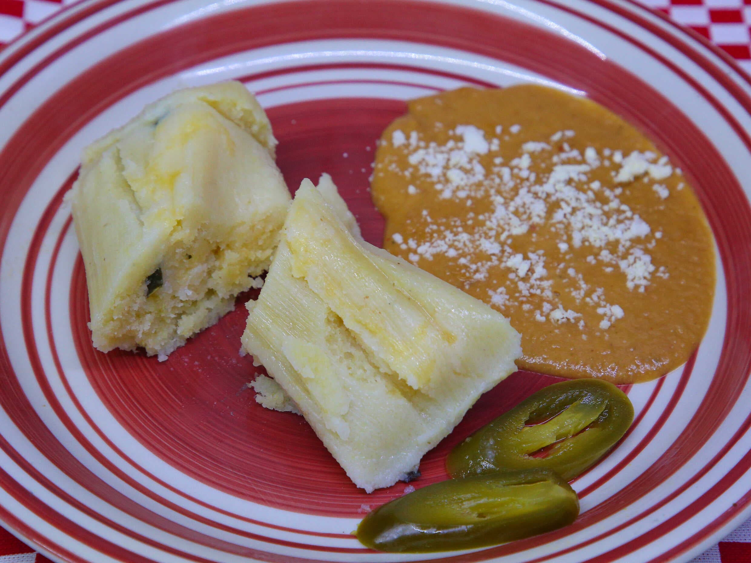 Tamal Elote c/Queso y Rajas