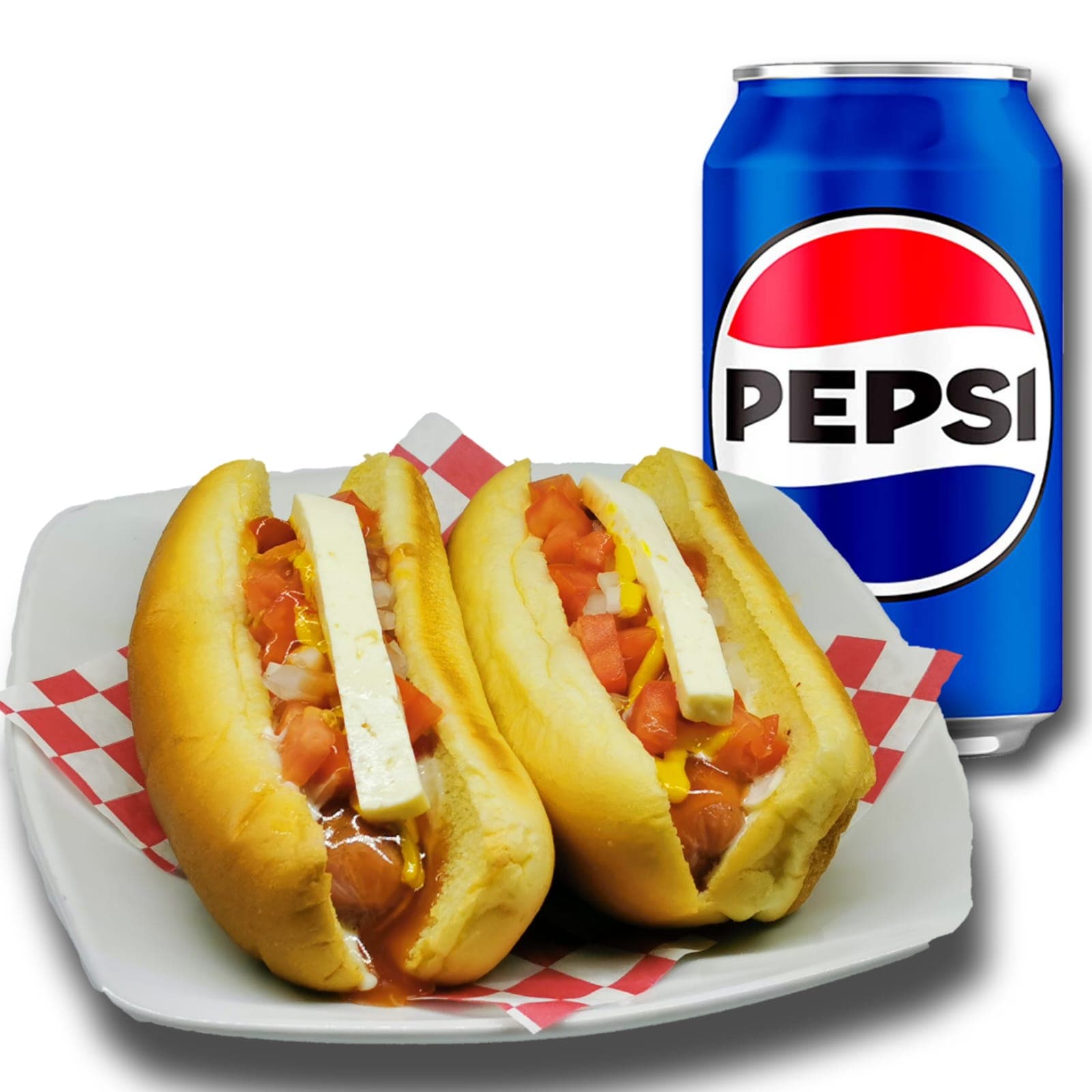 Combo 2 Hotdogs + 1 Refresco