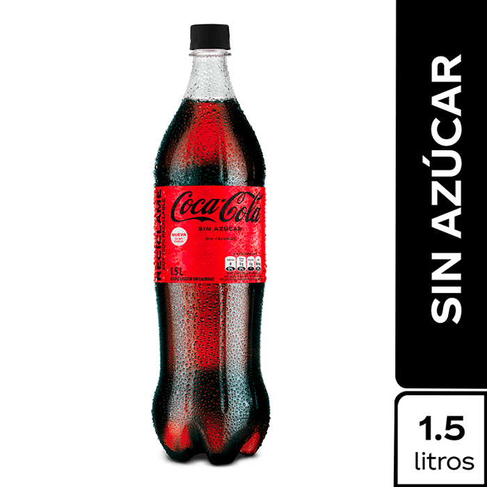 Gaseosa Coca-Cola sin Azúcar 1.5 L