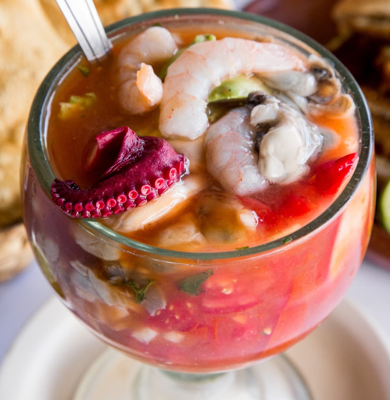 Cóctel de Camarón y Pulpo