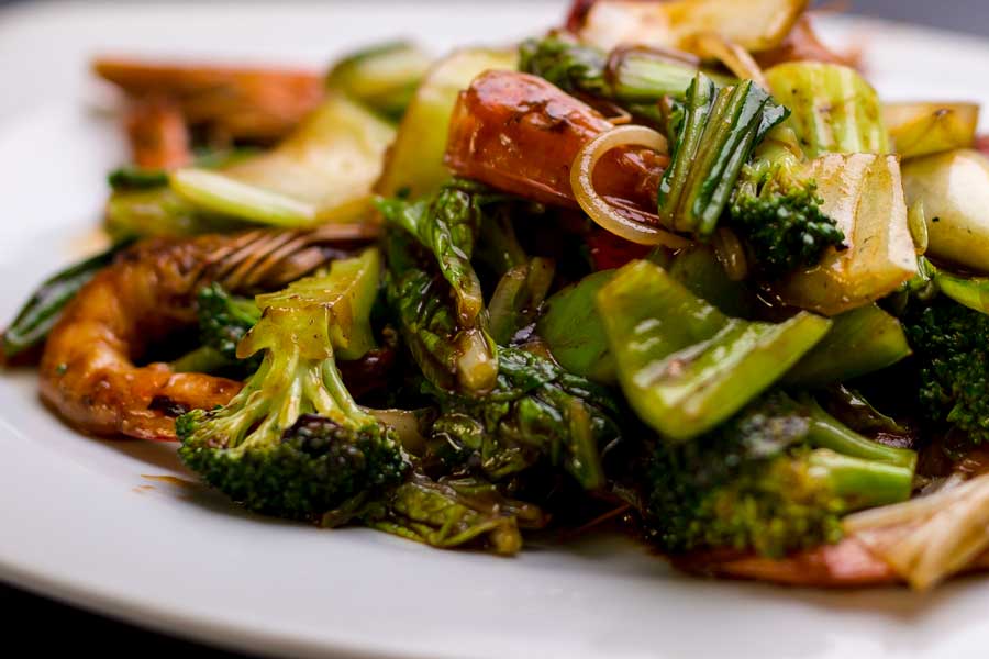 Menú Langostino con Verduras