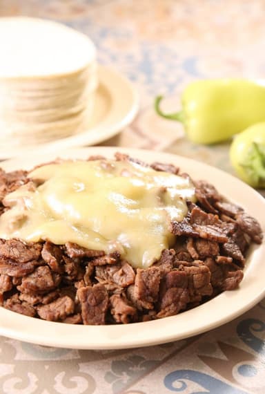 Bistec con Queso