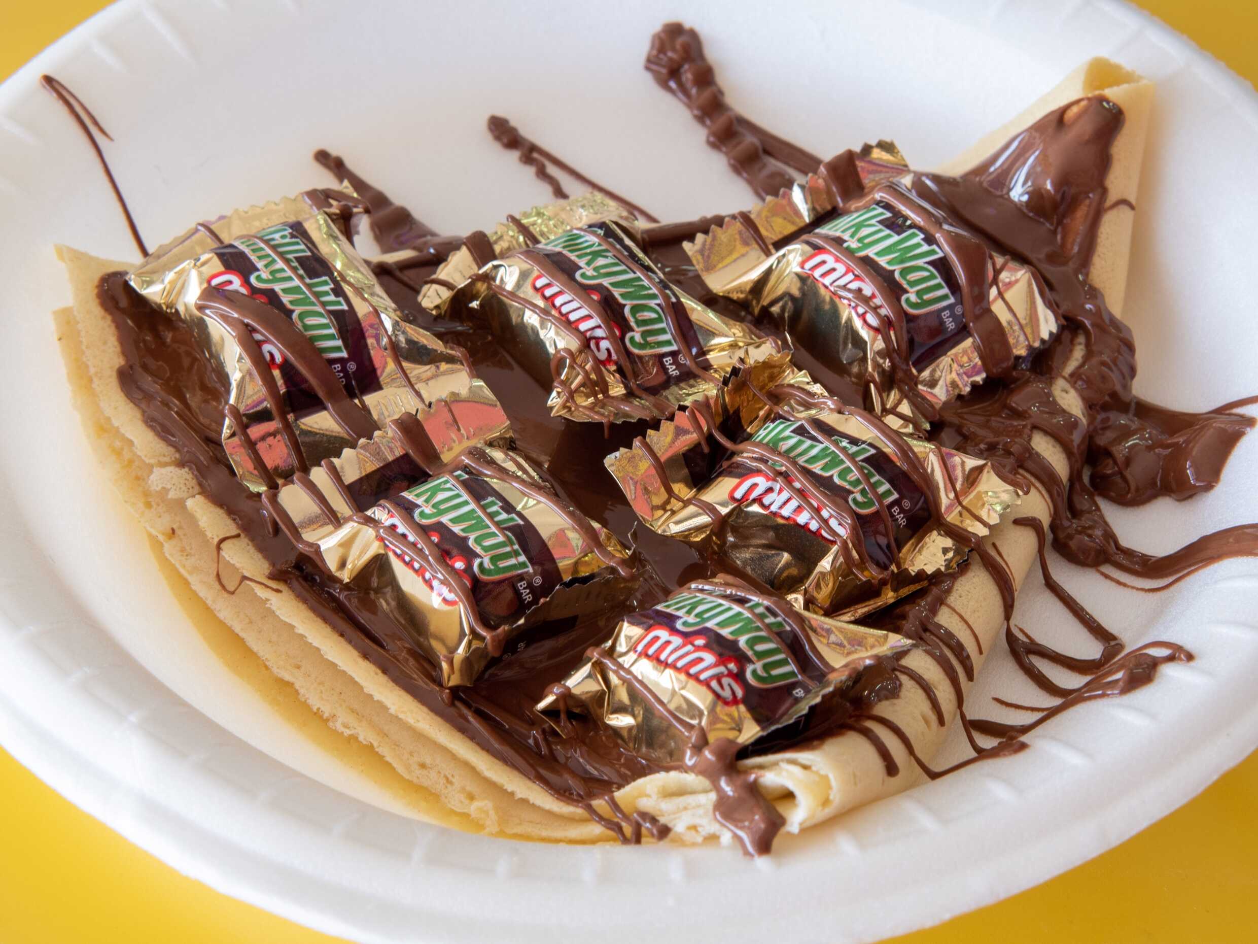 Crepa Dulce Milky Way, Cajeta y Nutella