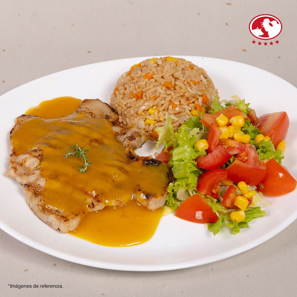 Lomo de Cerdo bañado en salsa agridulce 150g
