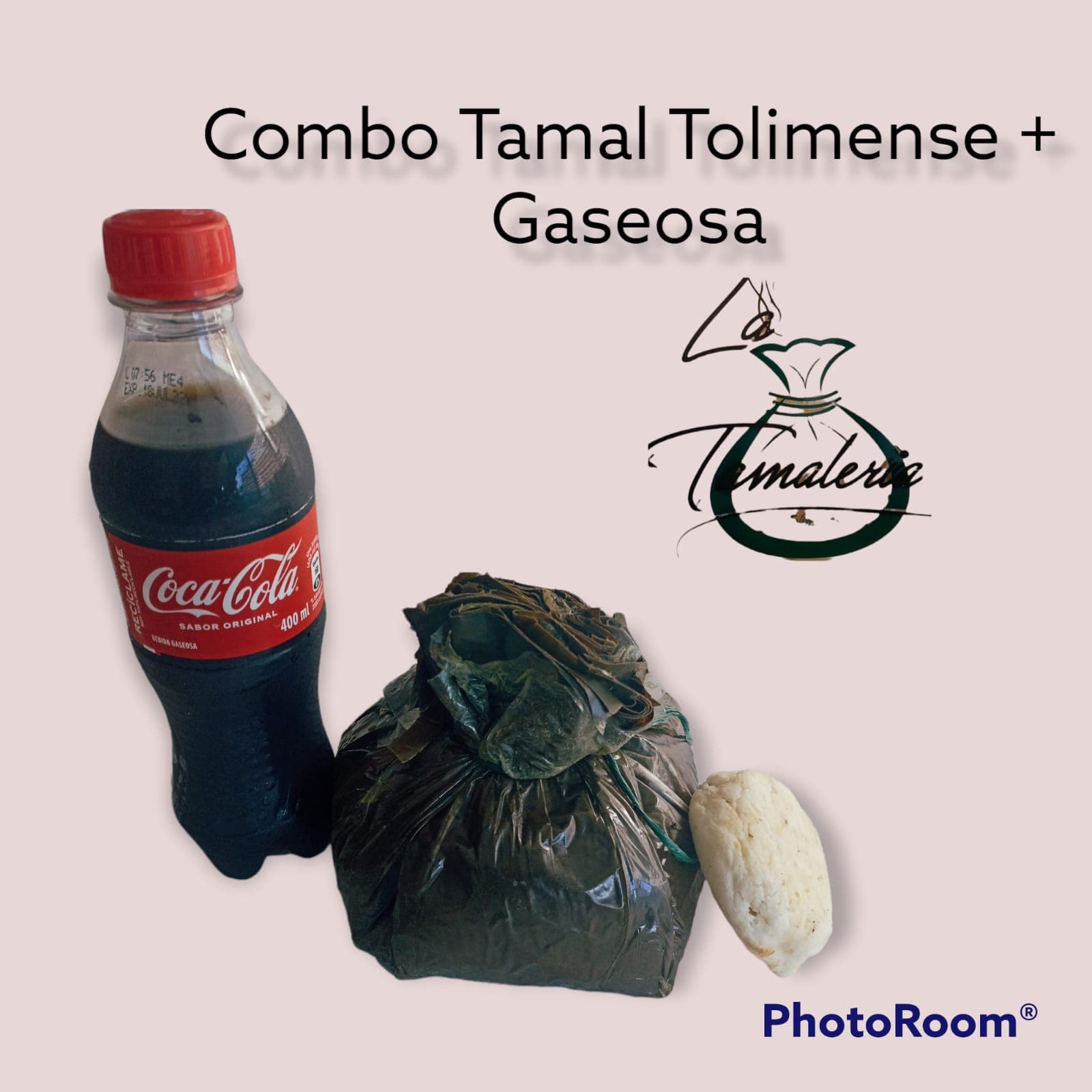 Tamal Tolimense 600 gr y Coca Cola 250ml
