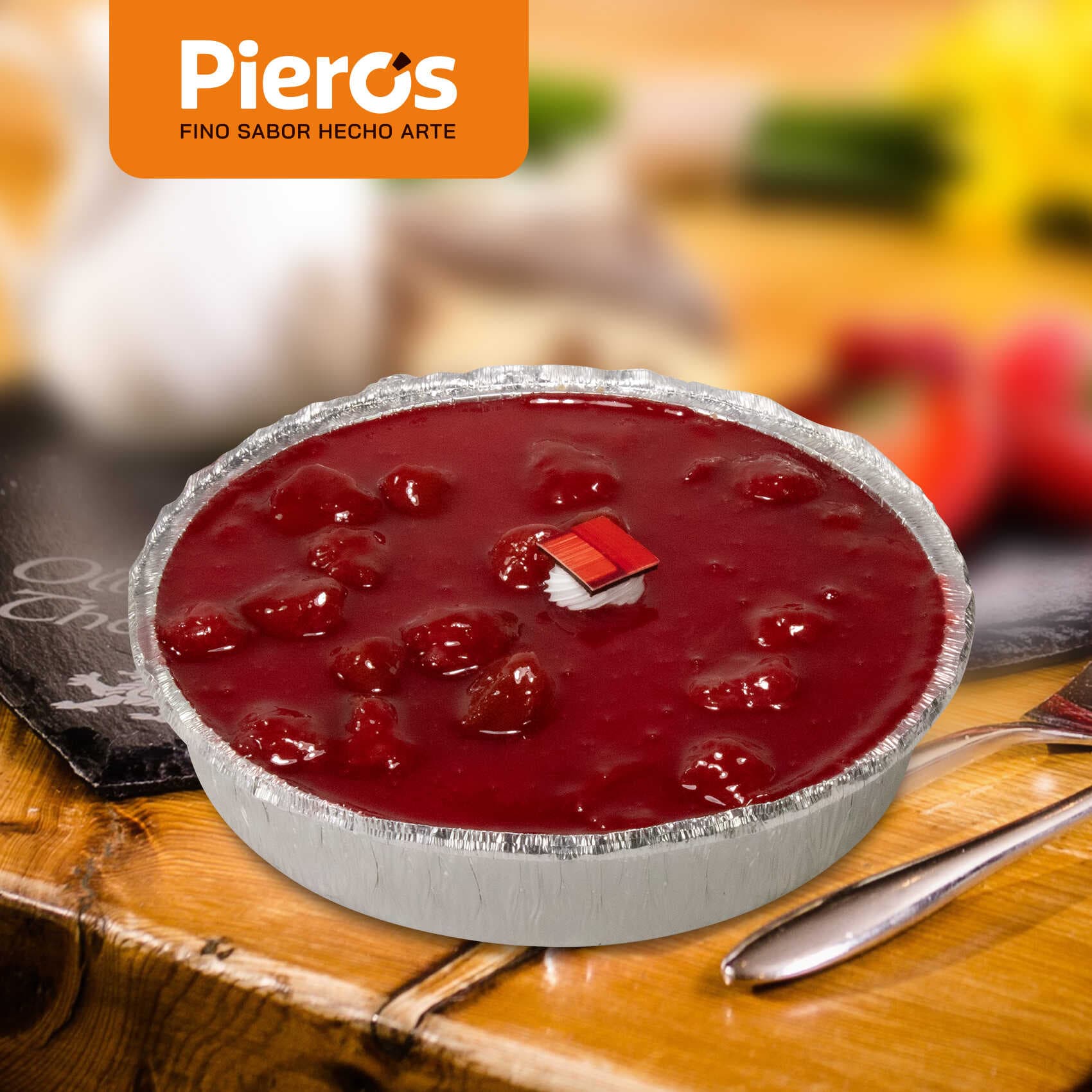 Cheesecake de Fresa N 24 Charola