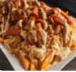 Salchipapa con Pollo