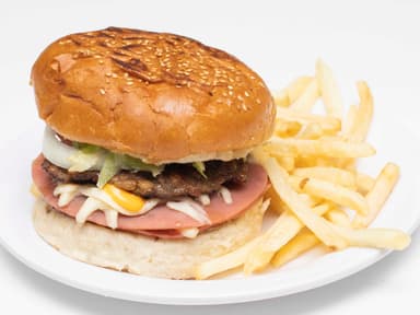 Hamburguesa Doble C/ Papas a la francesa