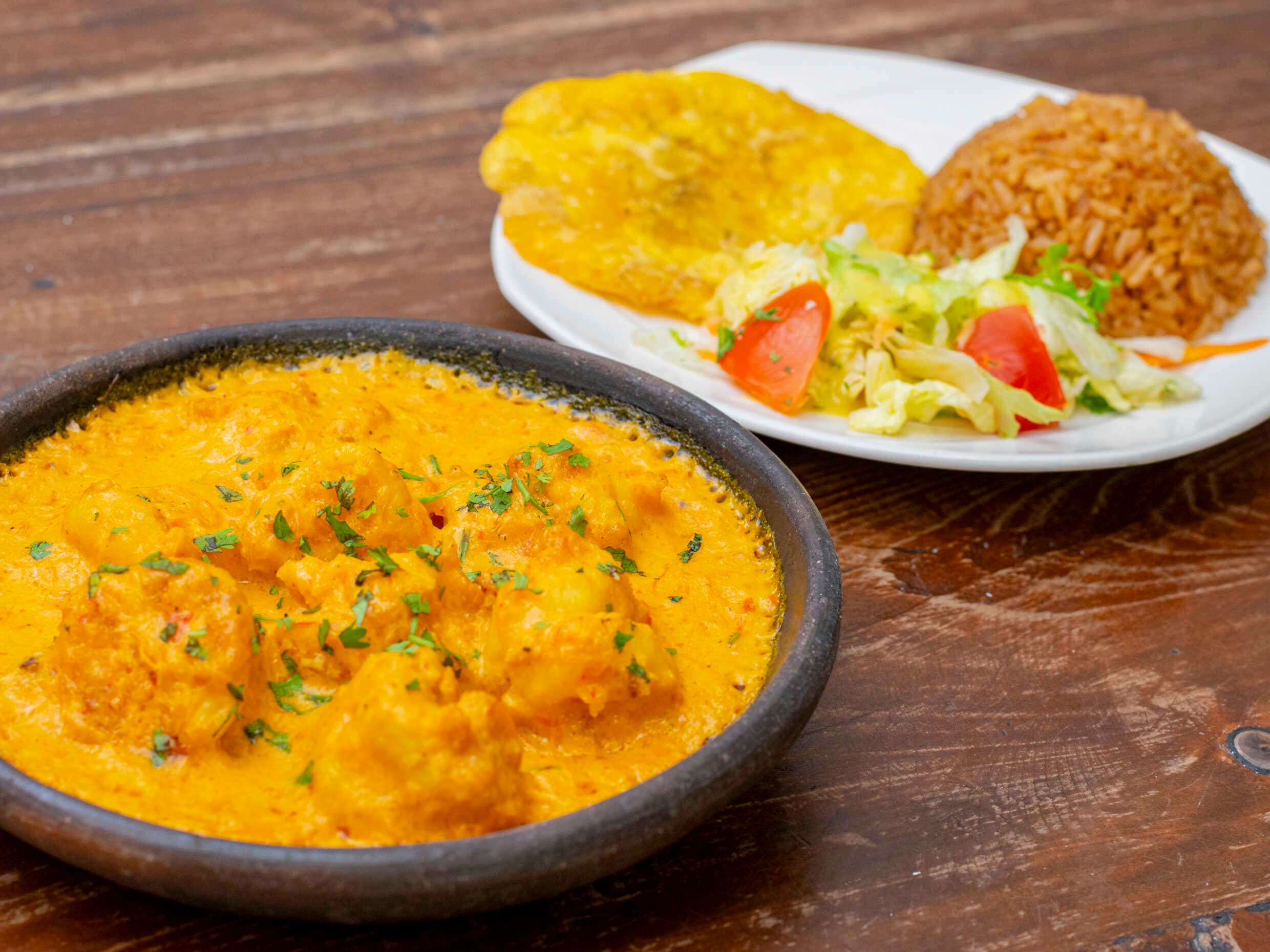 Langostinos en Salsa de Jaiba