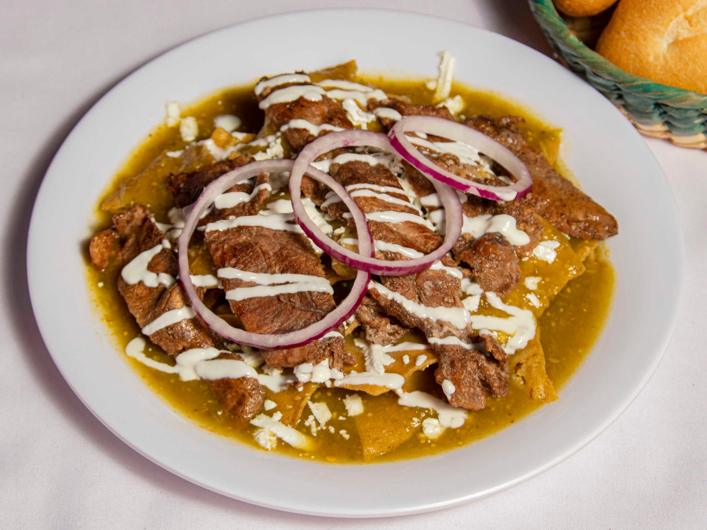 Enchiladas con Bistec