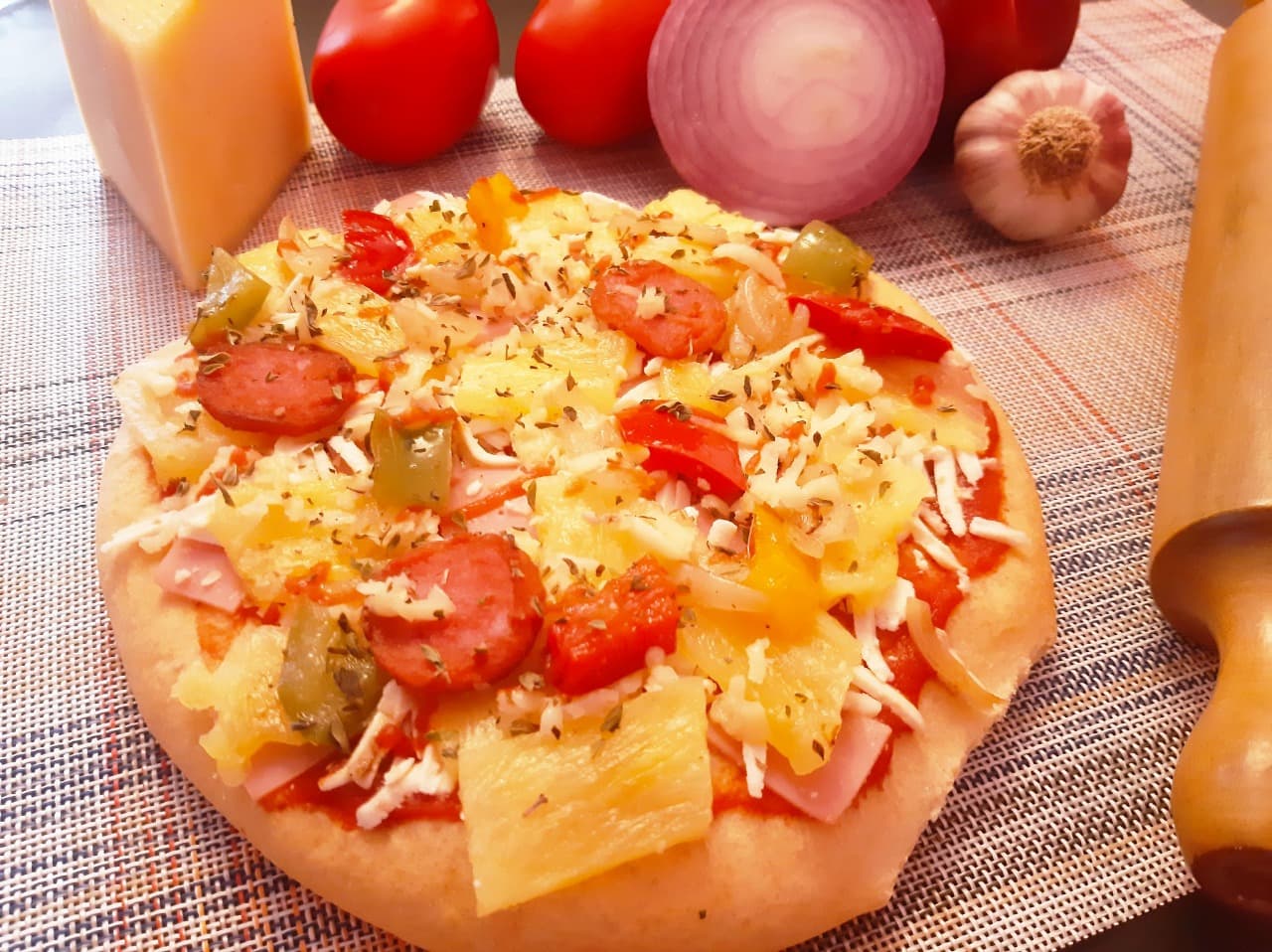 Pizza Hawaiana Bipersonal