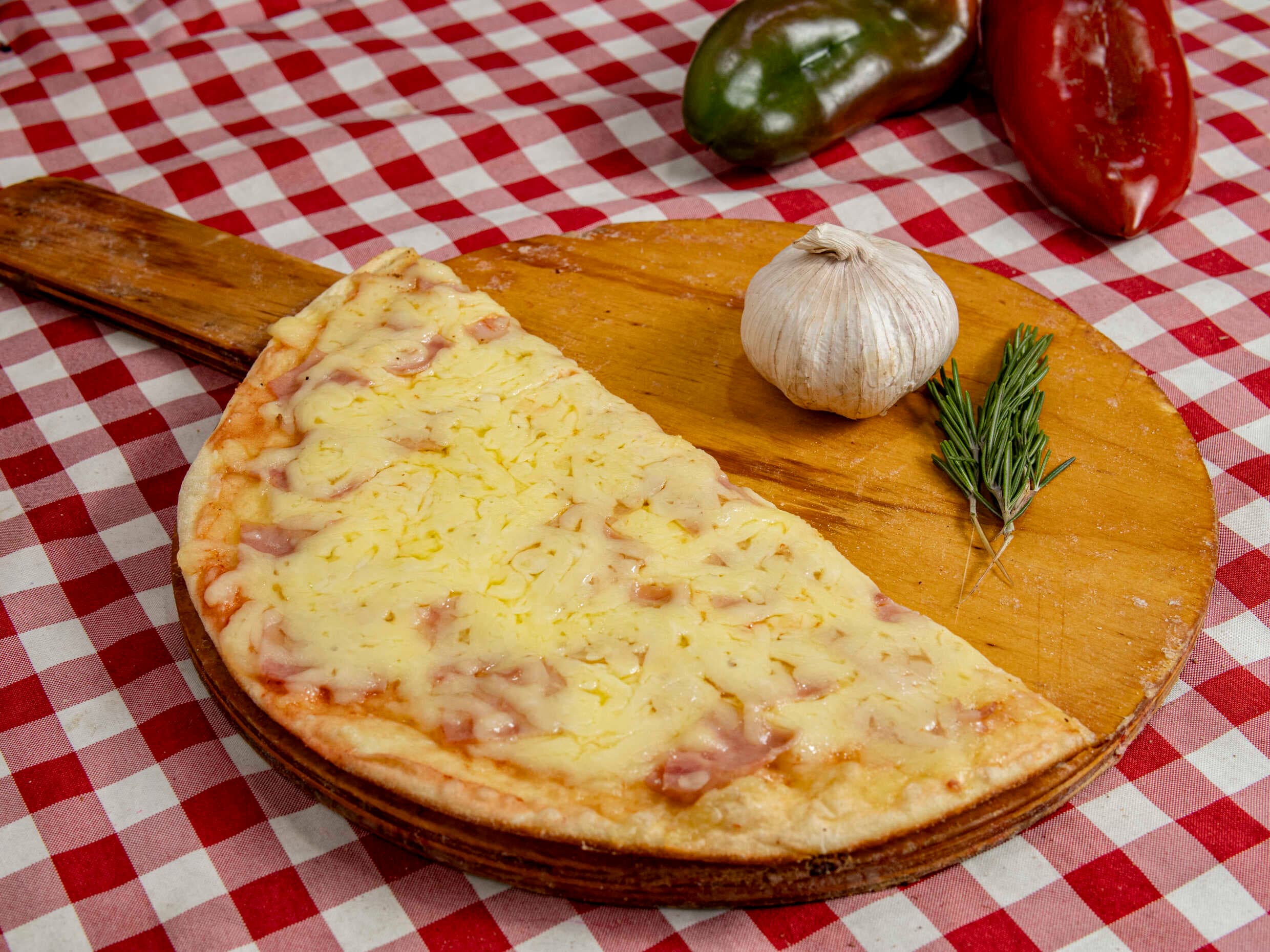 Pizza Jamón y Queso Porción