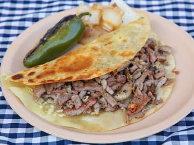 Taco de Harina de Carne Asada