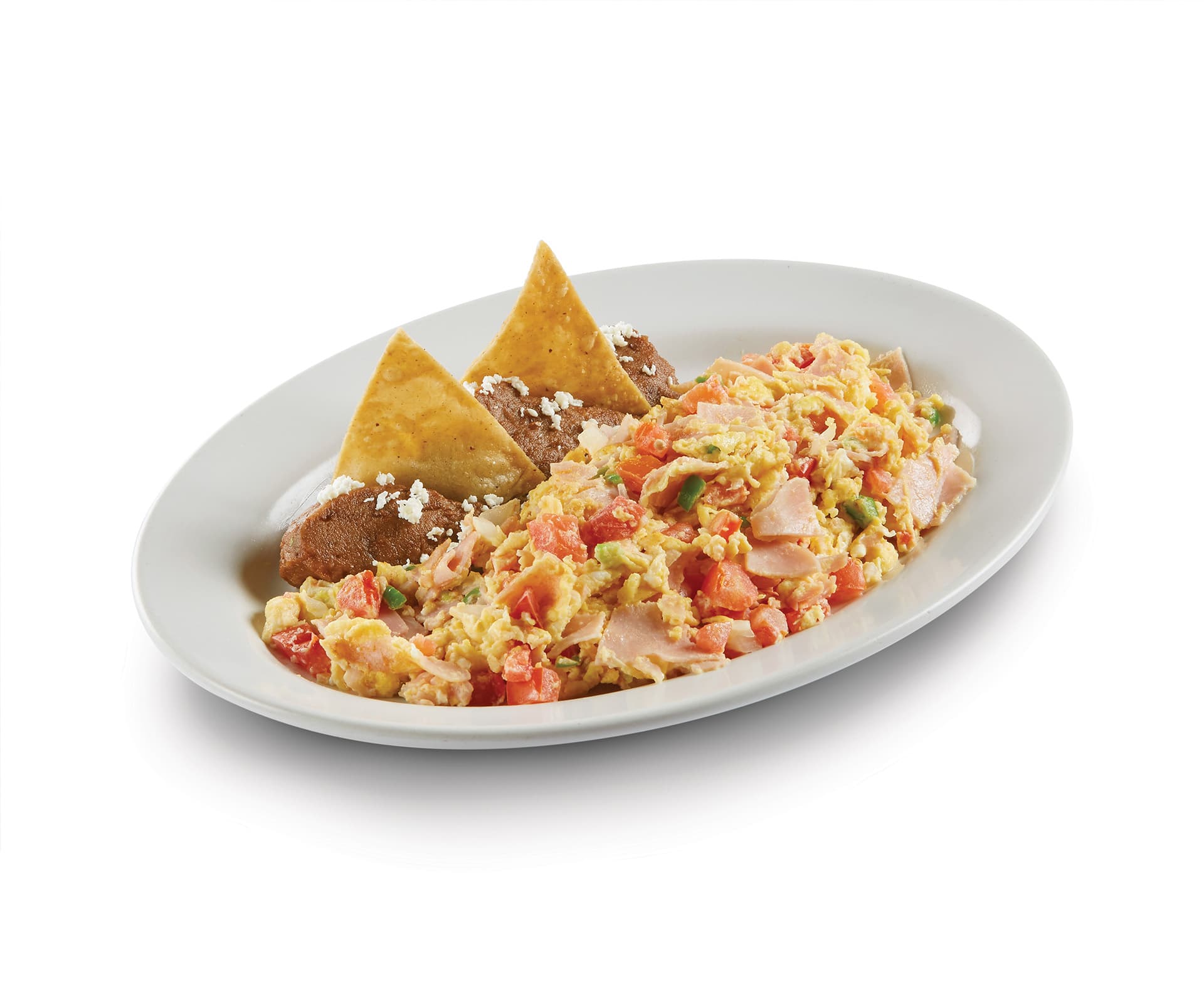 Huevo a la Mexicana con Jamón