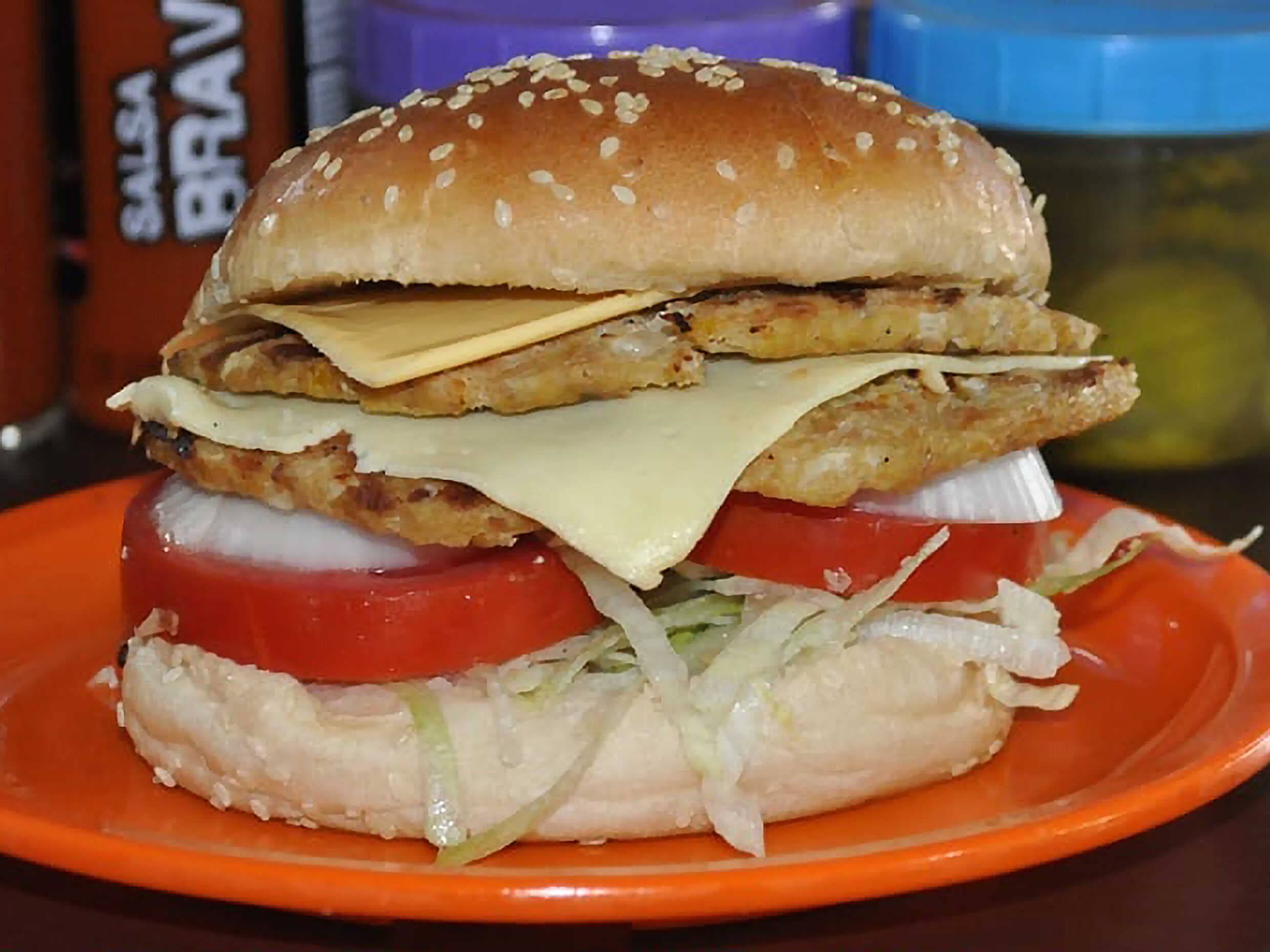Doble Queso Burger de Pollo