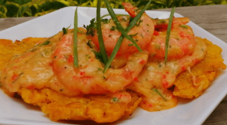 Patacón con Camarón