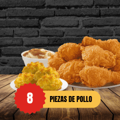 8 Piezas de Pollo