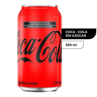 Coca Cola 355 ml Sin Azucar