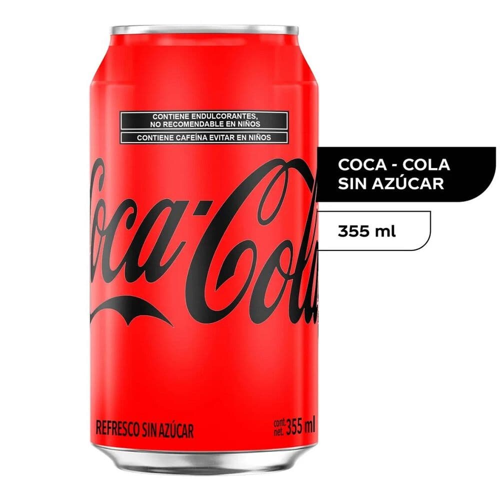 Coca Cola 355 ml Sin Azucar
