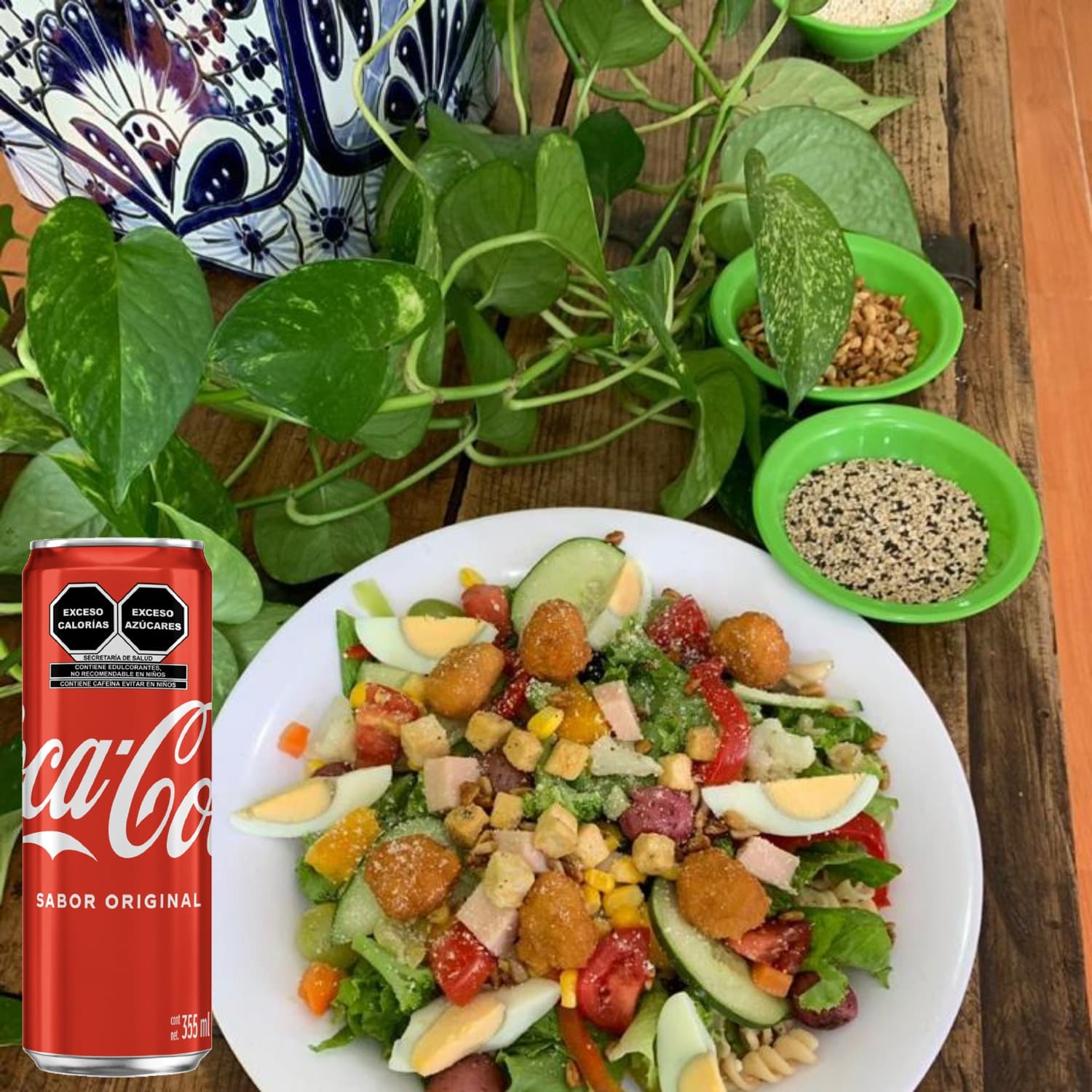 Combo 1 Ensalada Grande + 1 Coca Cola