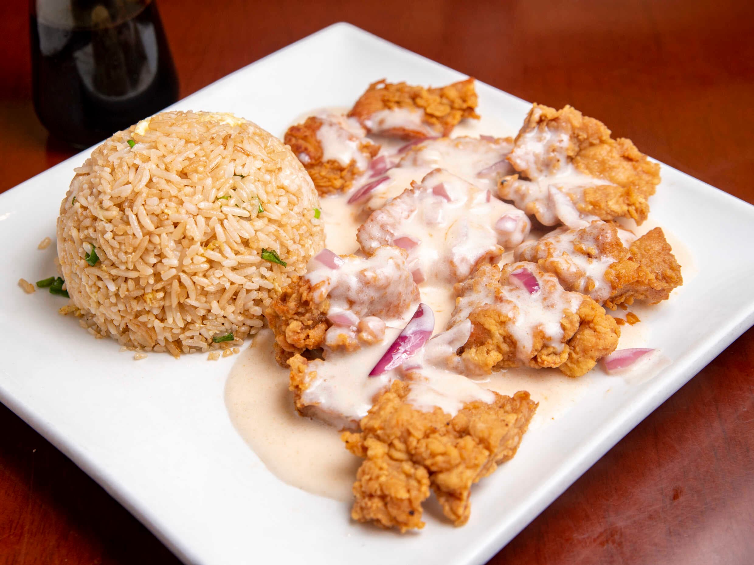 Chijaukay con salsa blanca
